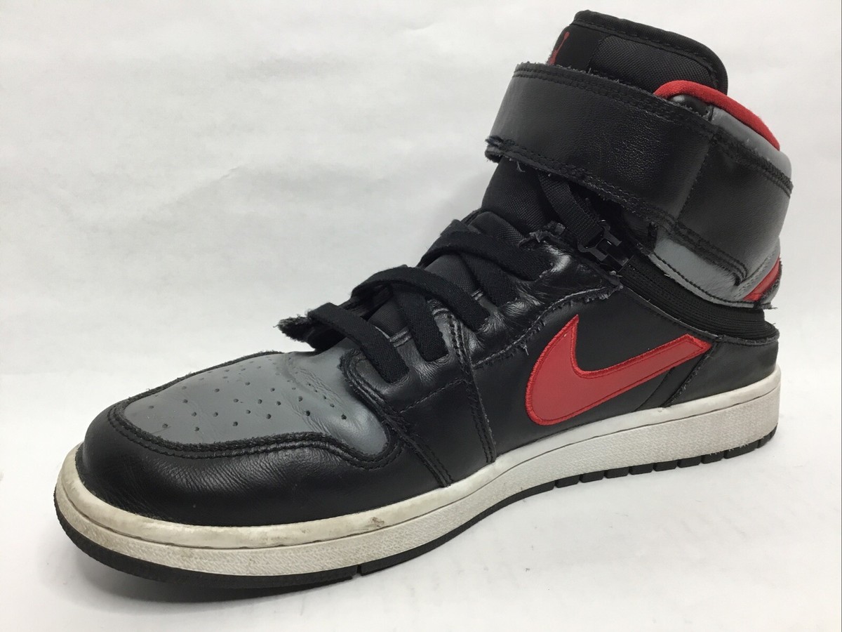 Jordan 1 High FlyEase Black Gym Red Smoke Grey US 9.5 CQ3835 006