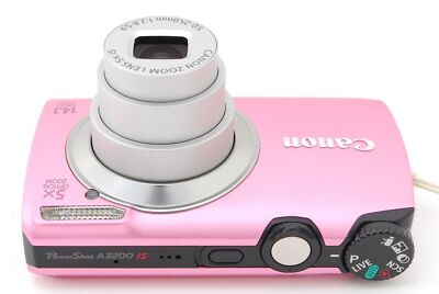 Canon PowerShot A3200 IS 14.1MP Digital Camera Pink | eBay