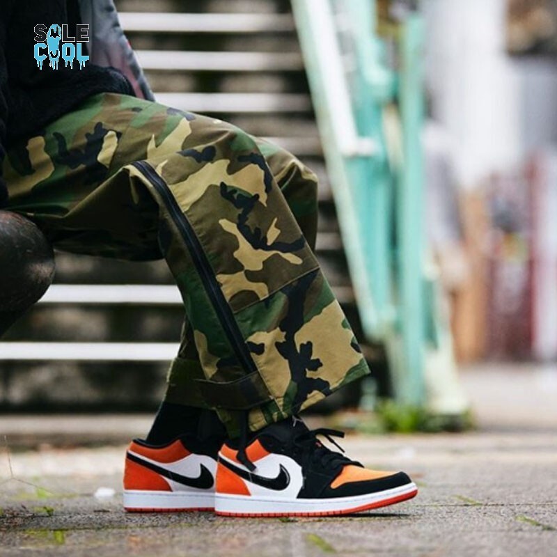 Nike Air Jordan 1 Low Shattered Backboard Orange Men's Shoes