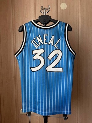 ORLANDO MAGIC NBA BLUE PINSTRIPE JERSEY CHAMPION VINTAGE 90s