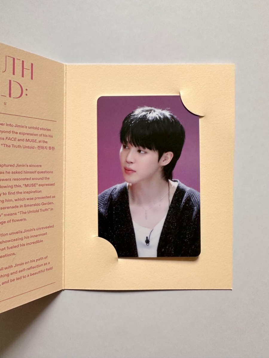 BTS Jimin Exhibition The Truth Untold Photo Ticket | eBay