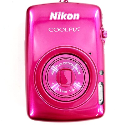 Nikon COOLPIX S01 Pink 10.1MP 3x Optical zoom Digital Camera Mini