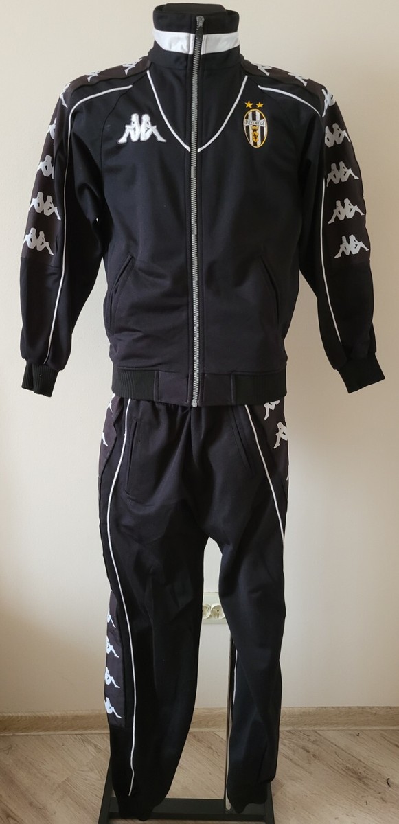 Juventus 1998-1999 Home Man football Kappa Tracksuit Jacket and