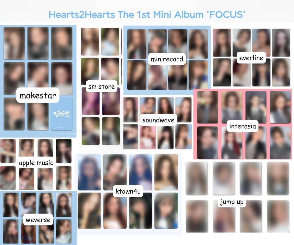 Hearts2Hearts H2H x FOCUS pob ALL WEB prettyplease PHOTOCARD