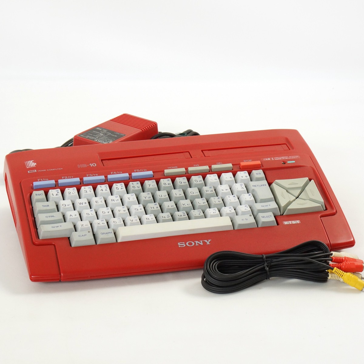 MSX SONY HIT BIT HB-10 Home Computer Red Maintained Tested 213320
