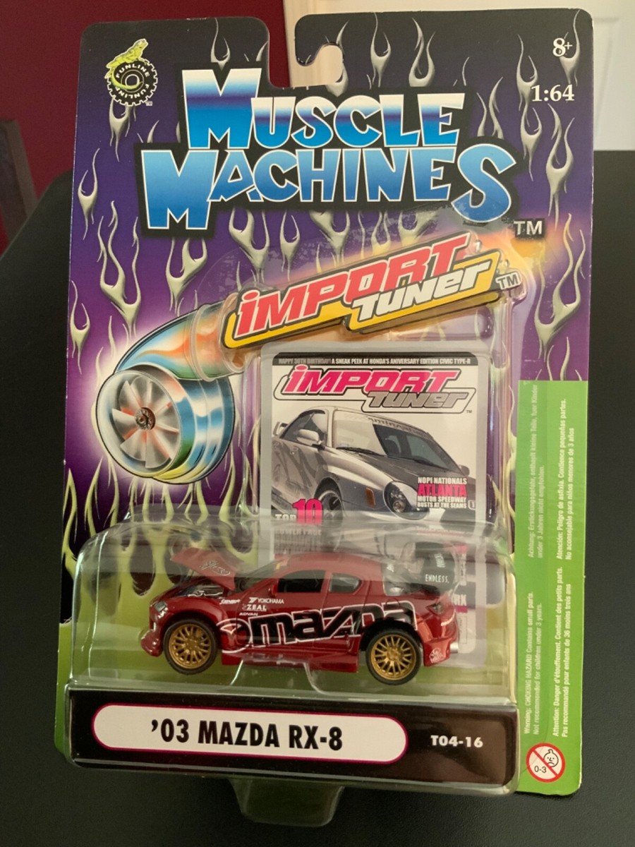 MUSCLE MACHINES IMPORT TUNER (1:64) - JDM 03 MAZDA RX-8 T04-16 | eBay
