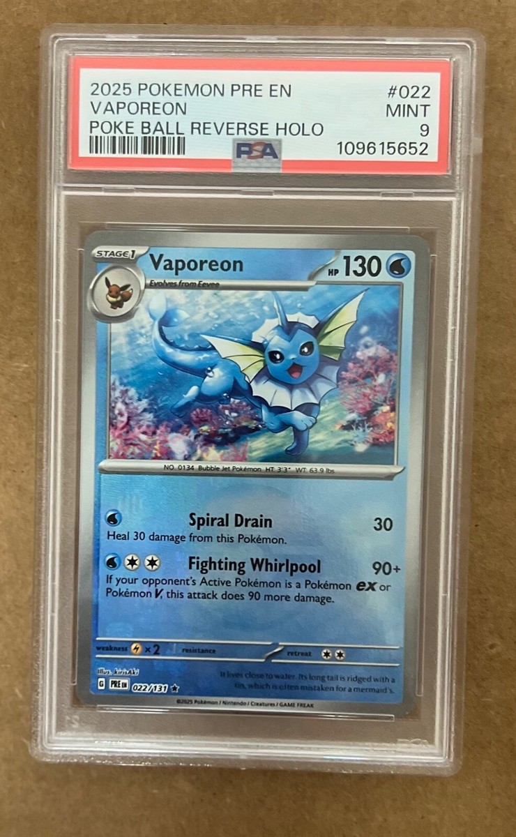 PSA 9 - 2025 Pokemon Pre En-Prismatic Evolutions Poke Ball Reverse