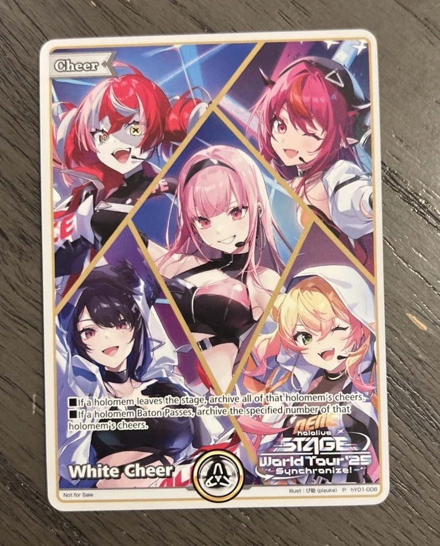 Anime Expo AX 2025 Hololive Official Card Game Promo White Cheer