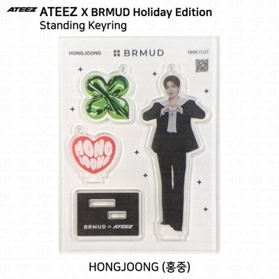 ATEEZ X BRMUD Holiday Edition Photocard Standing Keyring KPOP K
