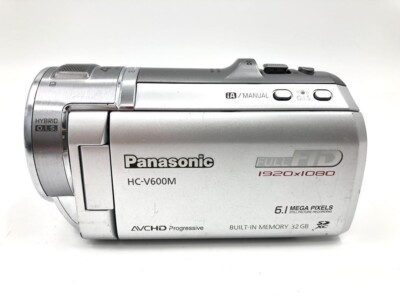 Panasonic HC-V600M Digital HD Vision Video Camera Silver Very Good