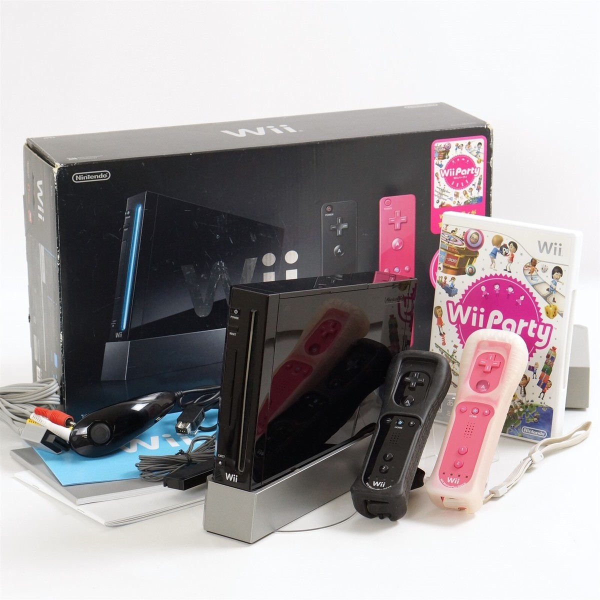 Nintendo Wii Console Black RVL001 -Japan Model- Tested System wii