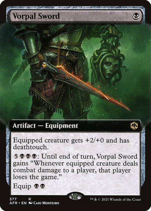 1x Vorpal Sword - Foil Extended NM Eng MTG - Adventures in the