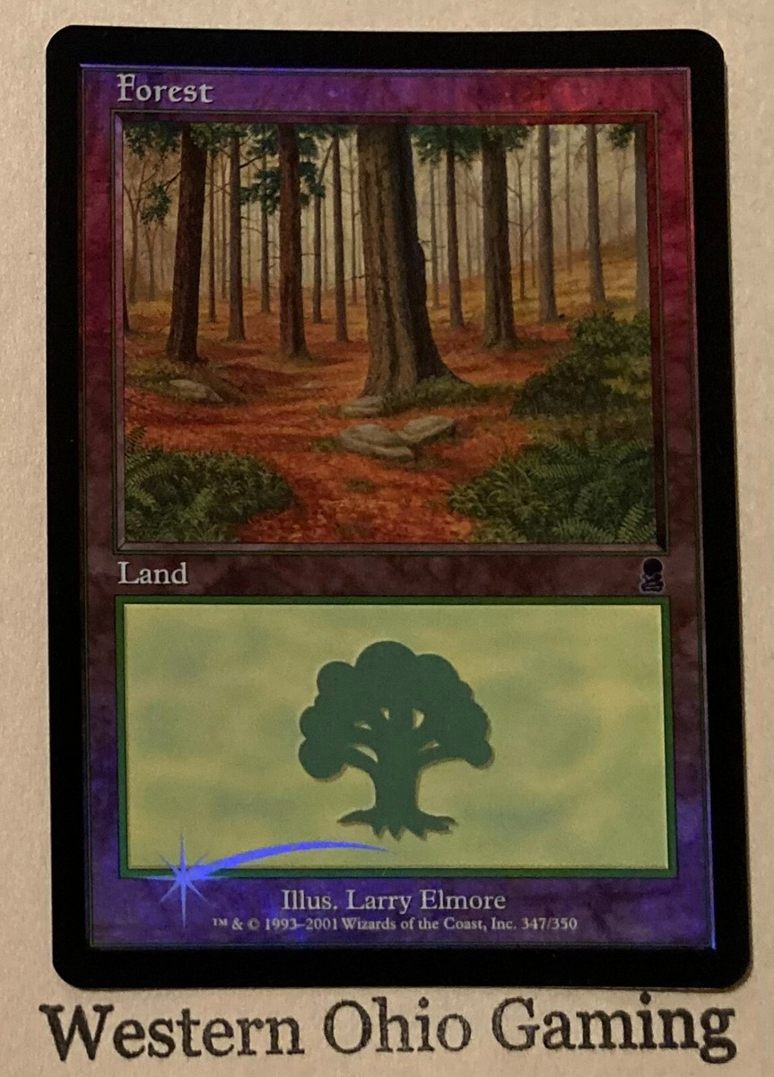 Magic The Gathering Odyssey Forest #347/350 Foil Land MTG TCG CCG