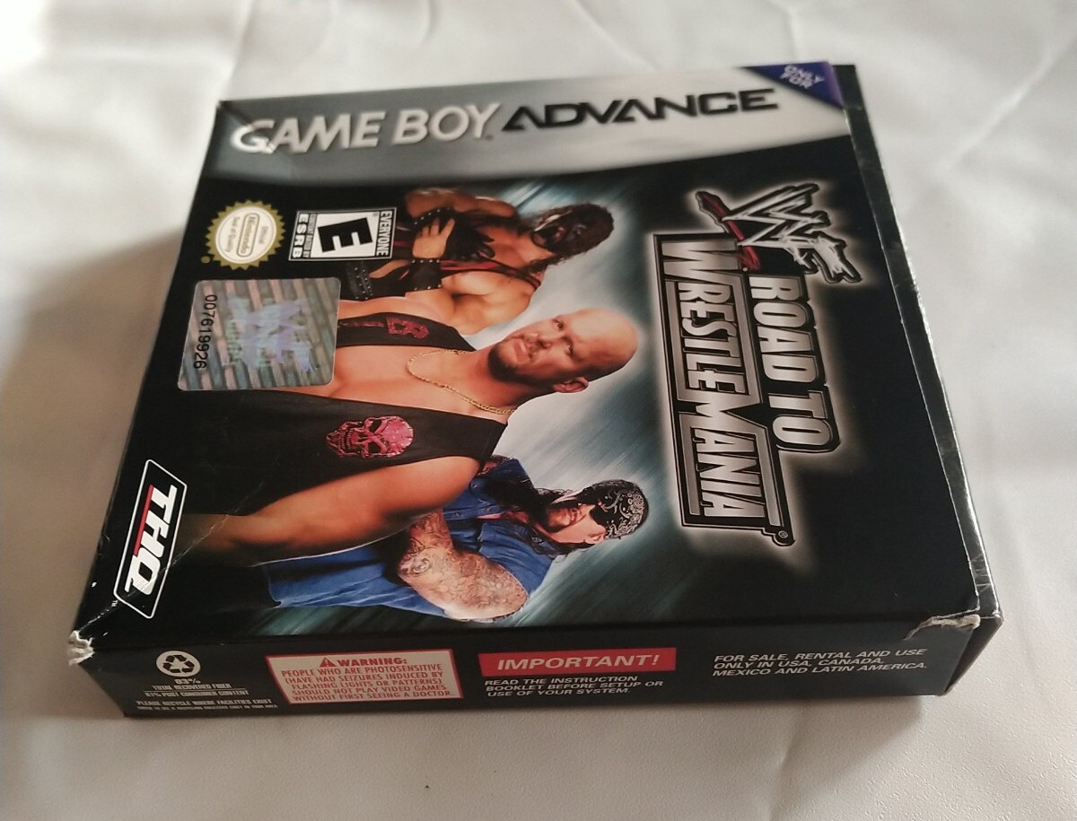 WWF Road to WrestleMania (Game Boy Advance | GBA) Authentic BOX