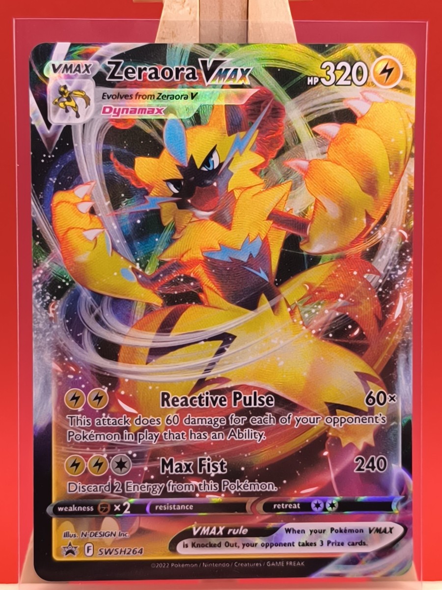 Zeraora VMAX SWSH264 Sword & Shield Full Art Ultra Rare Promo