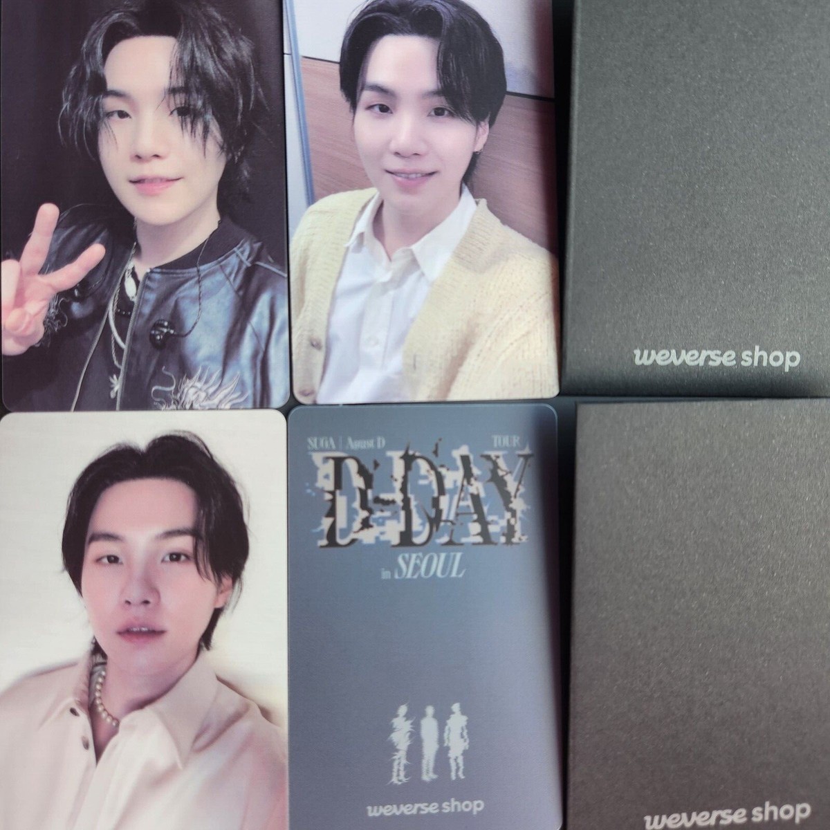 SUGA BTS special gift PHOTOCARD album Agust D TOUR 'D-DAY' in