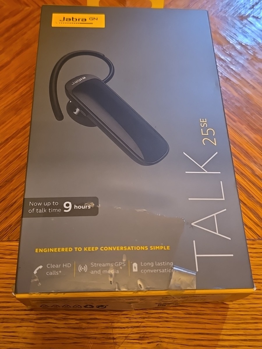 Jabra Talk 25 SE Bluetooth Wireless Single Ear Headset Built-in