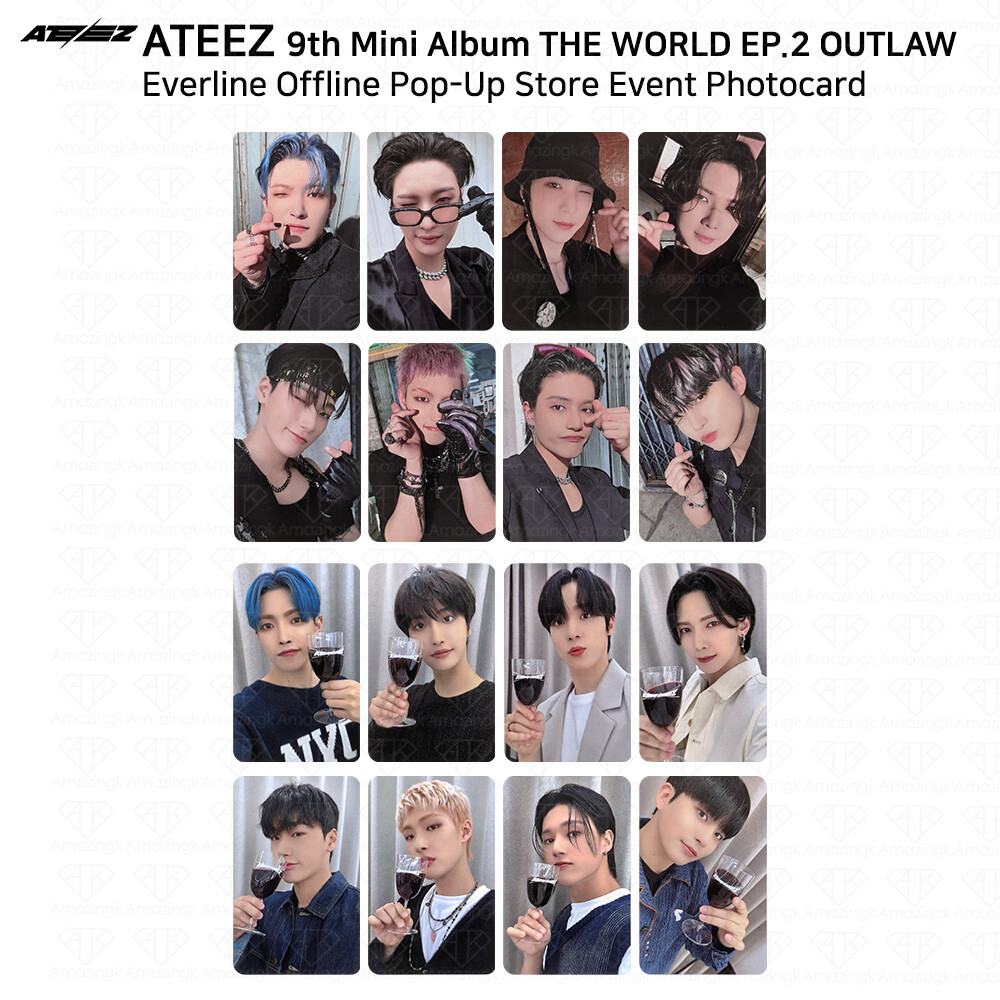 ATEEZ OUTLAW Everline Offline POPUP Benefit Stamp Rally Cheers