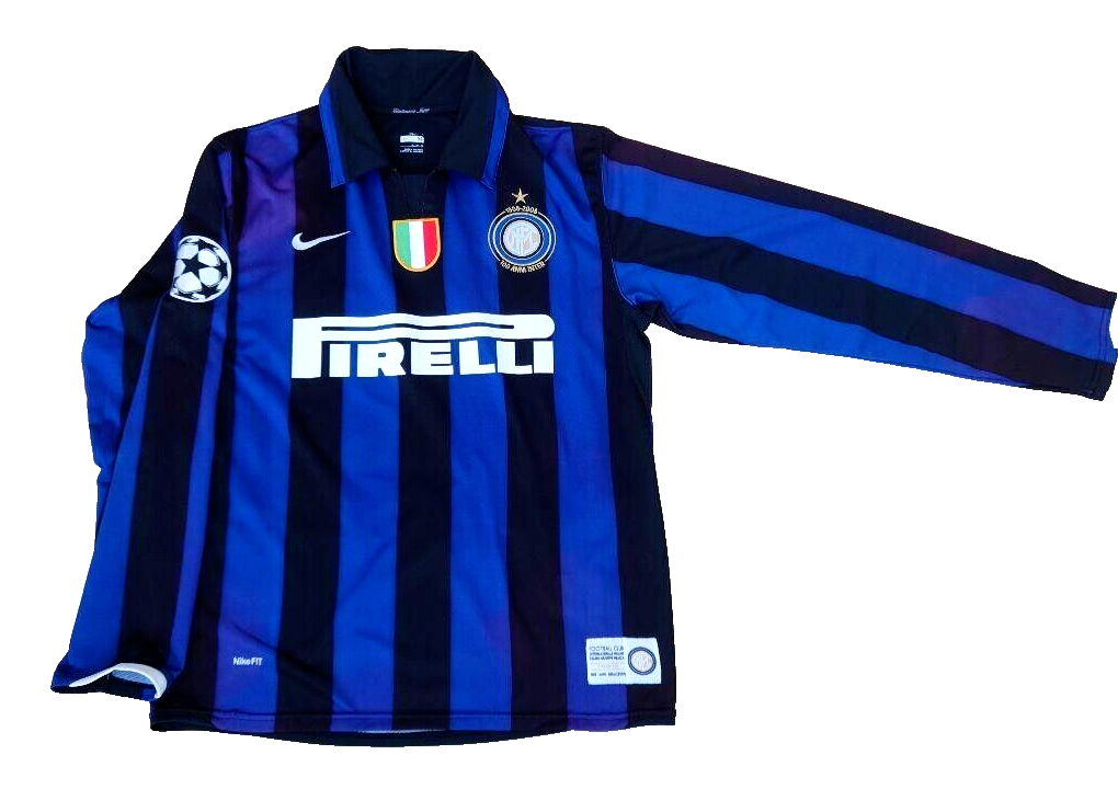 INTER MILAN 2007 2008 Official Home Jersey Adriano #10 L/S Size M