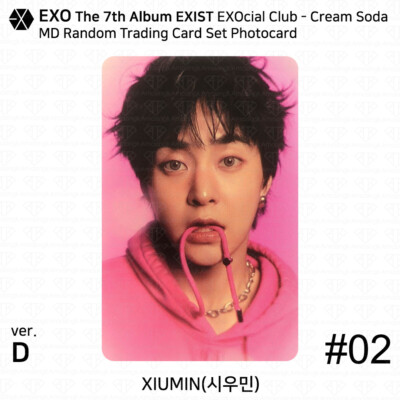 EXO 7th Album EXIST EXOcial Club Cream Soda MD Random Trading Card