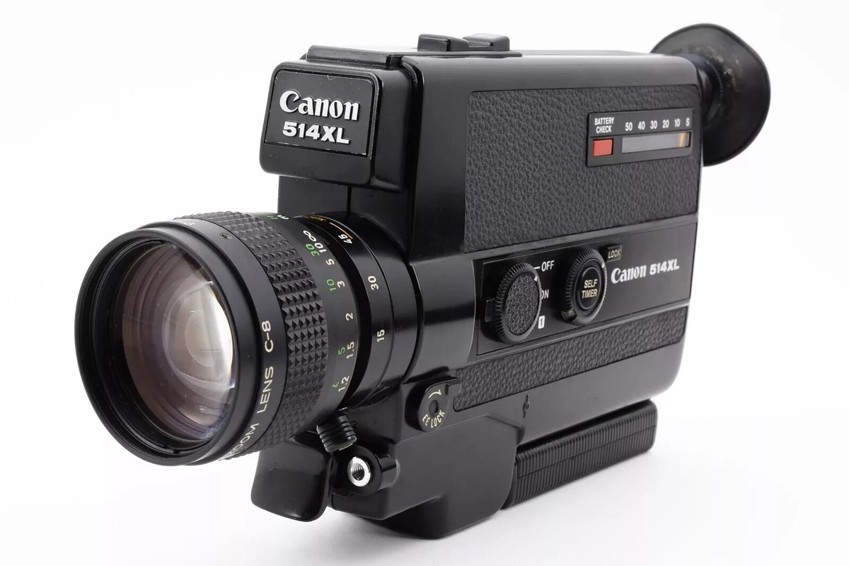 Canon 514XL Super 8 8MM Zoom 9-45mm F/1.4 Film Camera - FILM
