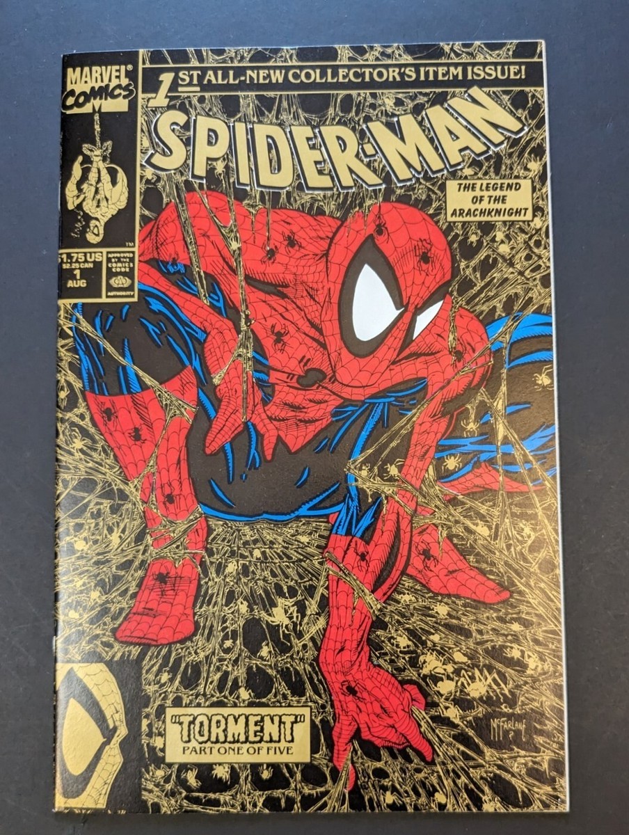 Spider-Man #1 (1990) Gold Edition McFarlane Cover. High Grade Rare