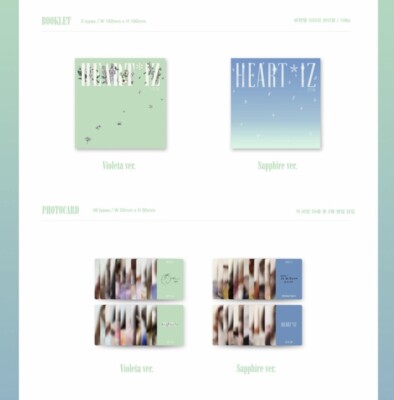 2ND MINI ALBUM : HEART*IZ (Random Cover) (incl. 160-page booklet