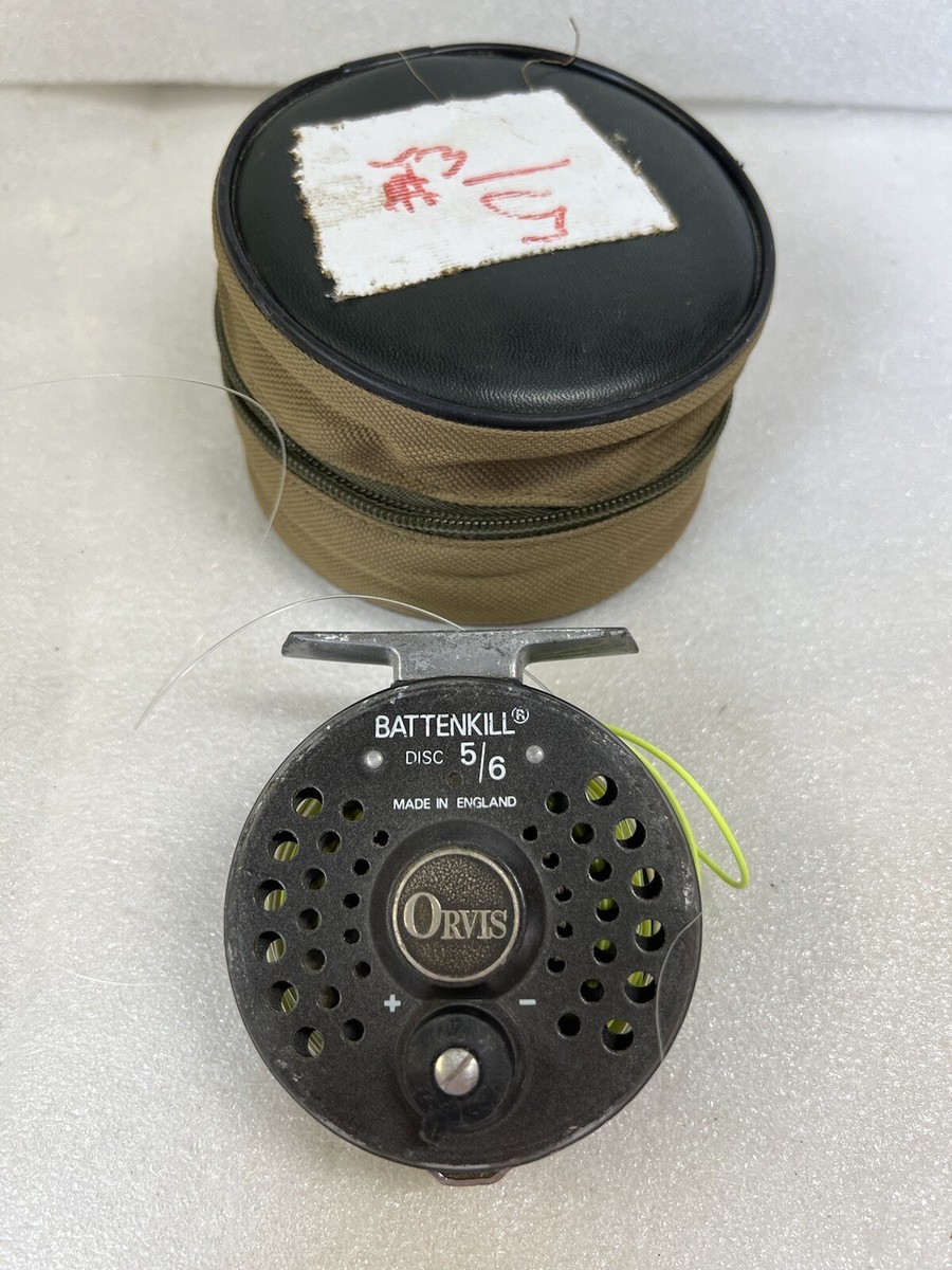 Orvis Battenkill Disc 5/6 Fly Fishing Reel Made In England w/Soft