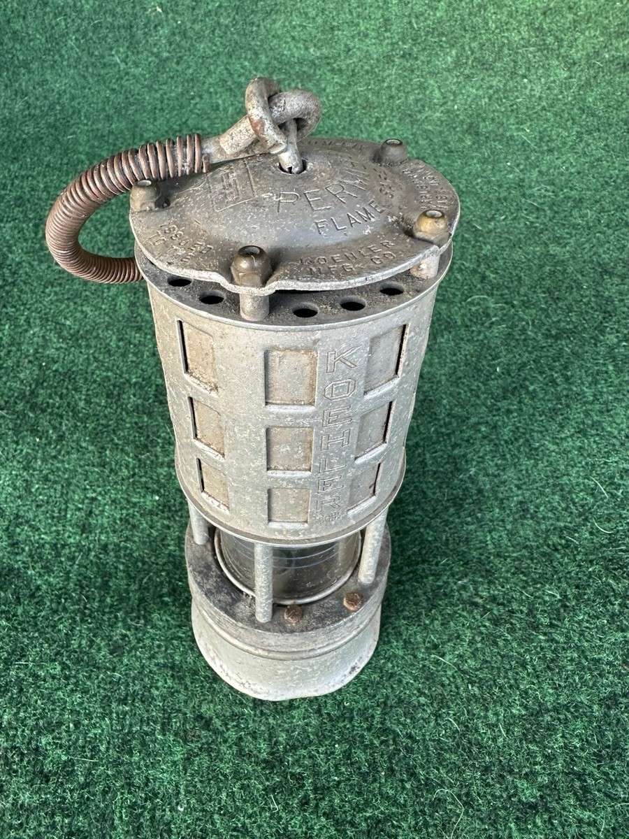 Vintage Koehler Permissible Flame Safety Lamp No. 209 Miners | eBay