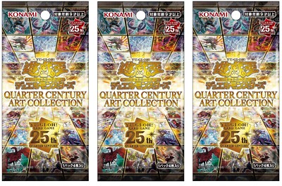3 Box Yugioh Official Card QUARTER CENTURY ART COLLECTION Japanese