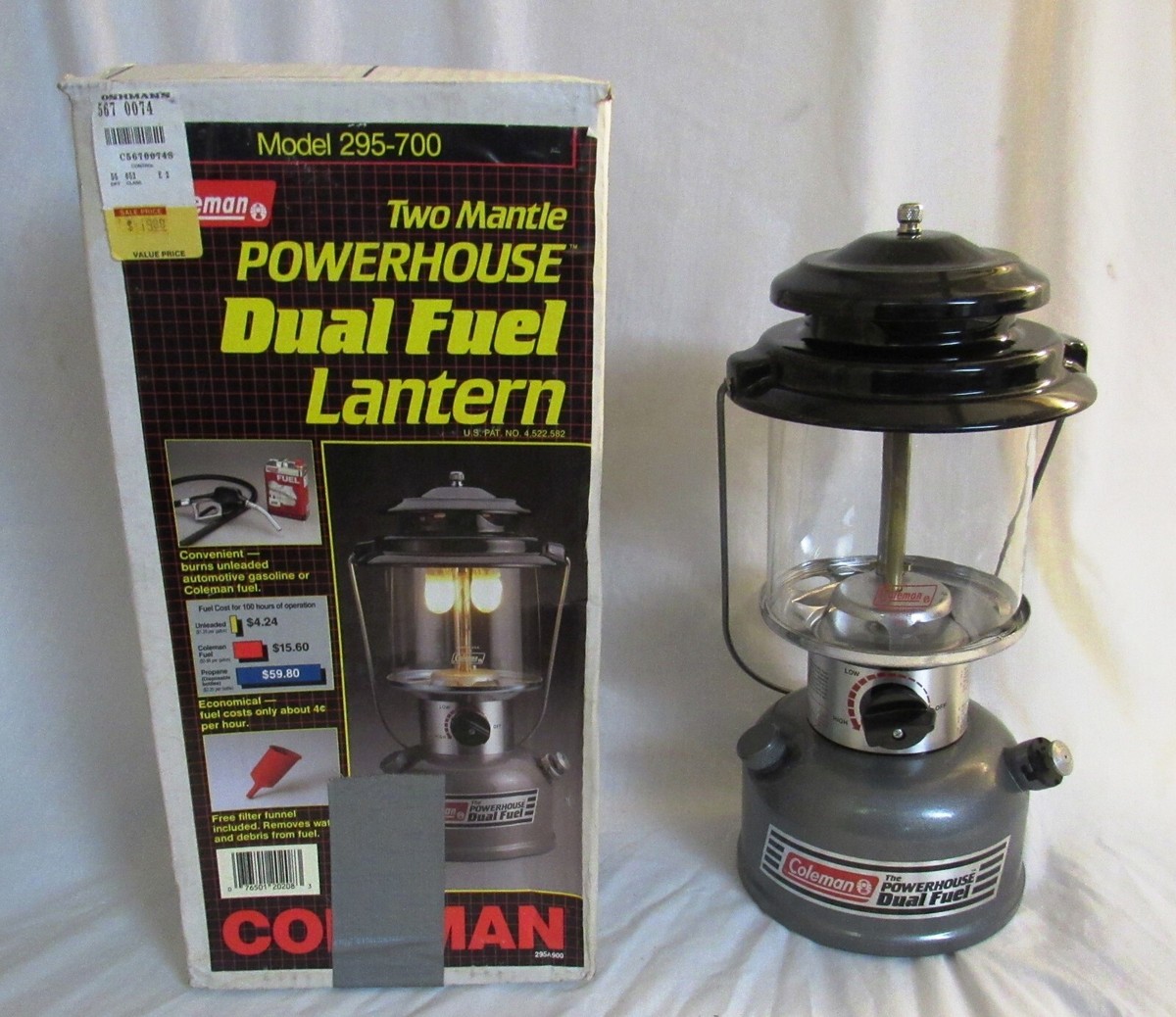 COLEMAN MODEL 295-700 THE DUAL FUEL ADVANTAGE LANTERN IN BOX | eBay