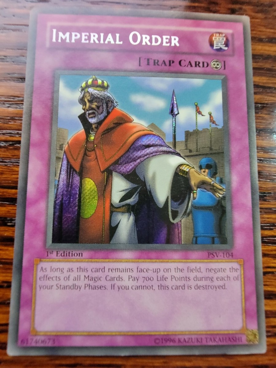 🧊Imperial Order PSV-104 1st Ed EDITION Pharaoh's Servant Yu-Gi-Oh