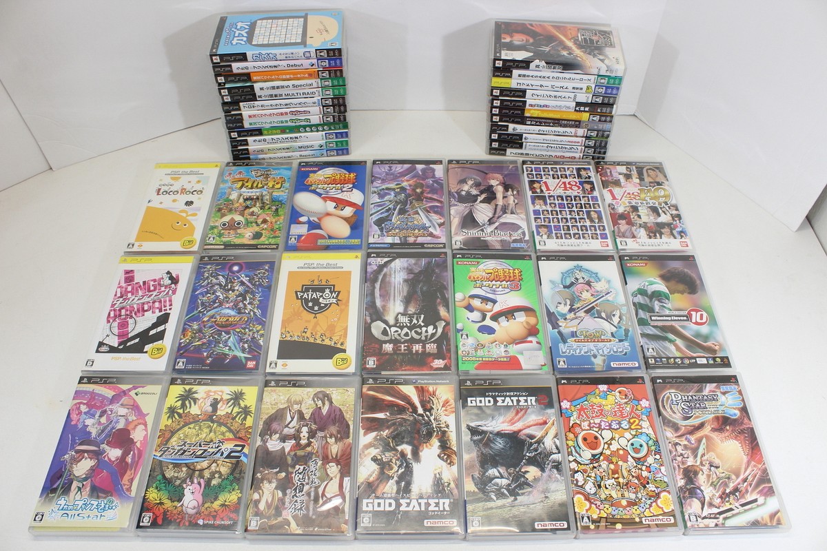 Lot 44 Japanese PSP Games CIB PlayStation Portable Japan Import