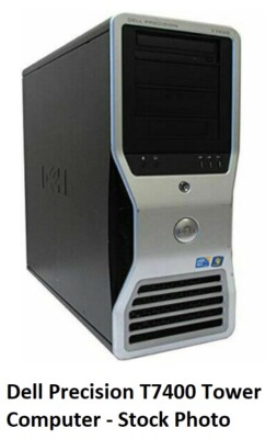Dell Precision T7400 Tower, Dual Xenon CPU, 8G-Ram, Video Card