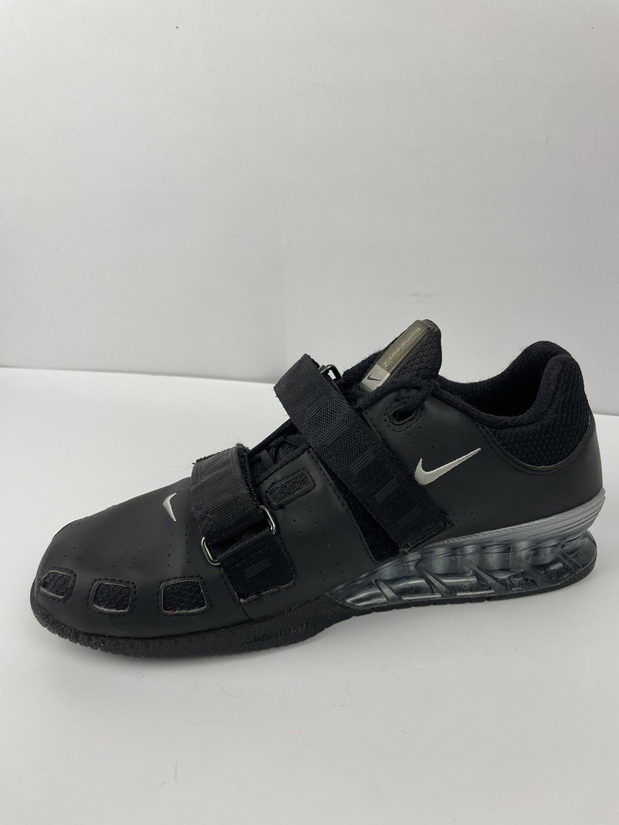Nike Womens Romaleos 2 Black/Silver Weightlifting Shoes Size 10