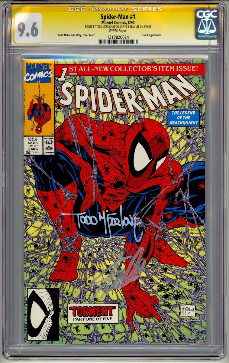SPIDER-MAN #1 TORMENT CGC SS 9.6 STAN LEE AND TODD McFARLANE