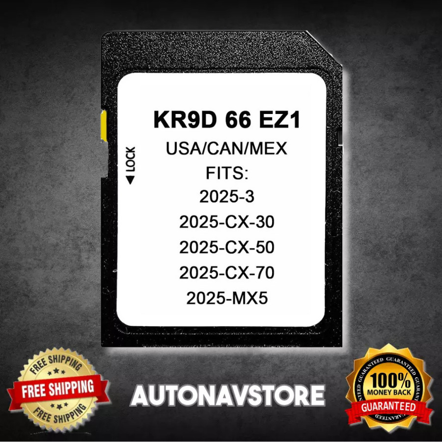 2025 GPS Navigation SD Card Map KR9D66EZ1 for Mazda 3, CX-30, CX