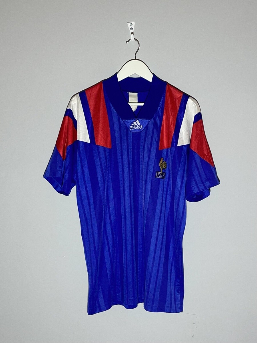 National Team France Adidas Equipment 1992 Vintage Home Football