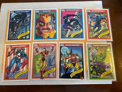 1990 Marvel Universe Series 1 Complete Set 1-162 Cards & Marvel