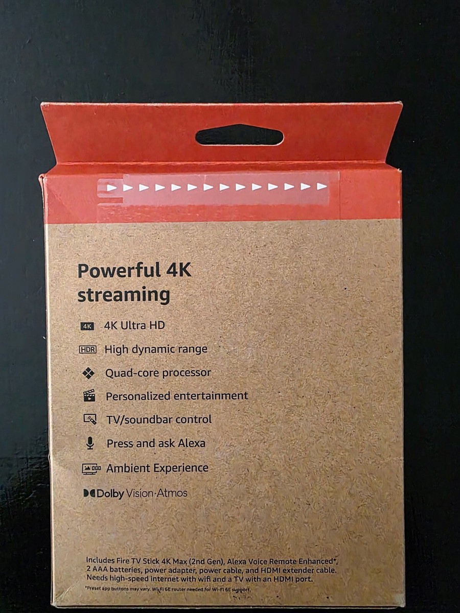 All-new Amazon Fire TV Stick 4K Max Streaming Device [Wi-Fi 6E
