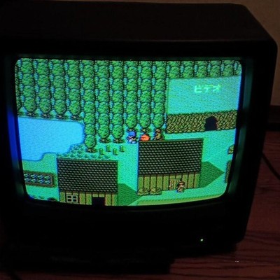 SHARP 14C-RM2 Vintage Color CRT TV - Retro Gaming Monitor Japan