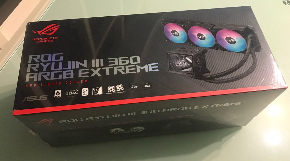 ASUS ROG Ryujin III 360 ARGB Extreme CPU Liquid Cooler | Black | 2