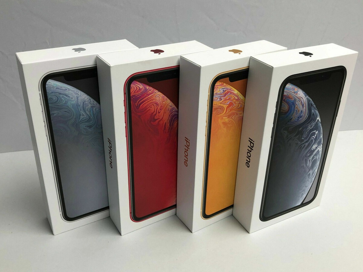 GENUINE APPLE IPHONE XR EMPTY SLIM BOX - WITH / WITHOUT CABLE