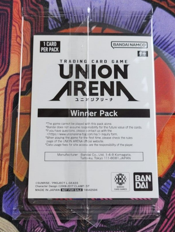 C.C. C2 Winner Union Arena Card Champion Promo English CGH-1-077