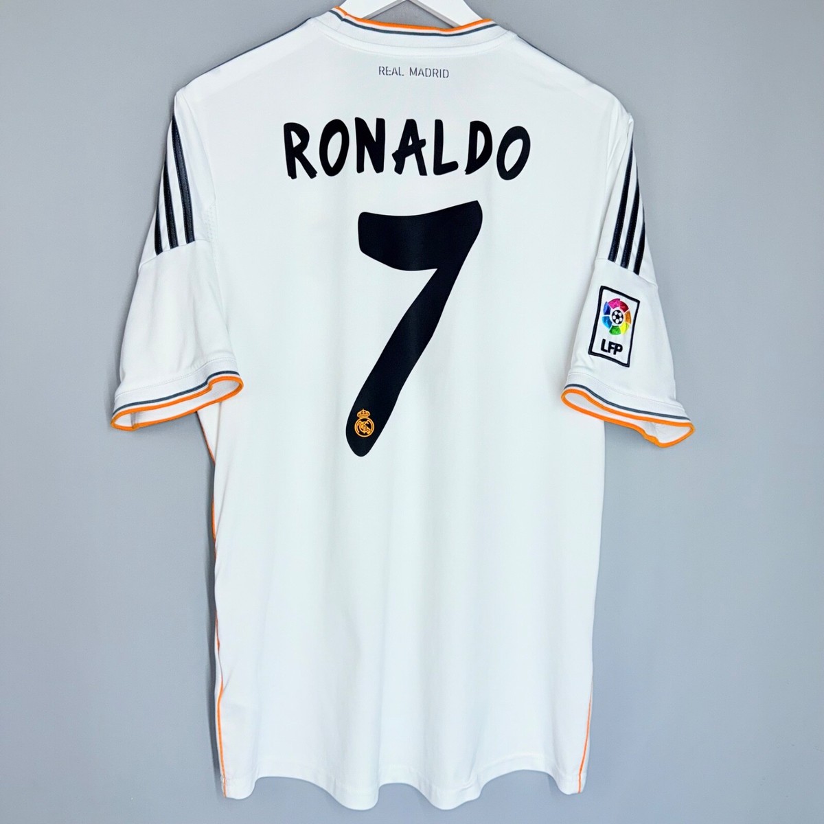 REAL MADRID 2013 2014 HOME FOOTBAL SHIRT SOCCER JERSEY ADIDAS #7