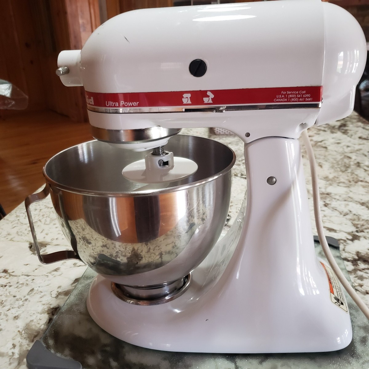 White KitchenAid KSM90 300W Ultra Power Stand Mixer for sale