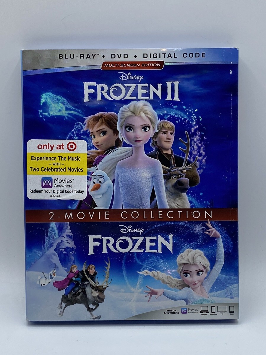 Frozen 1 & 2 - 2 Movie Collection (Blu-ray + DVD) New 786936870527