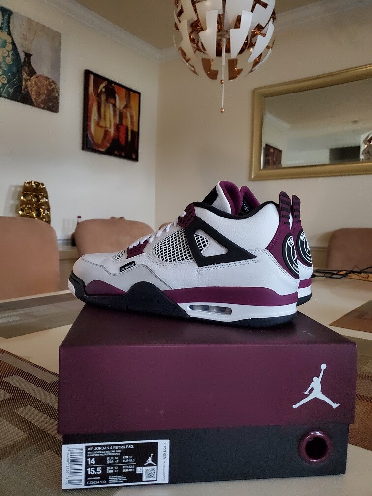 Nike Air Jordan 4 IV PSG Paris Saint-Germain Bred Cement UNC