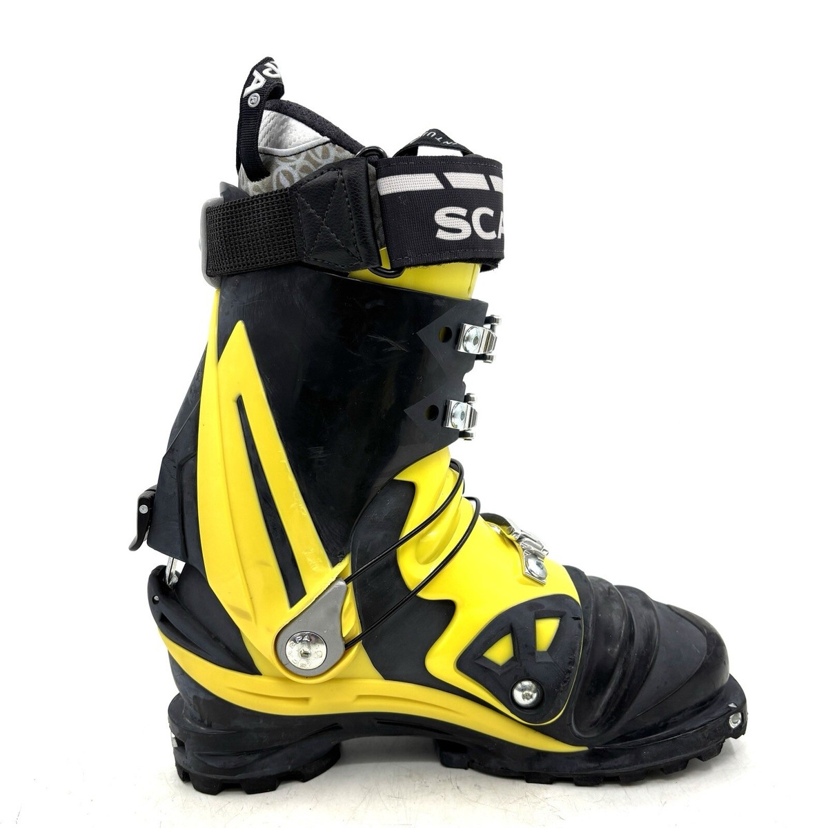 Scarpa Terminator TX Pro Black Yellow NTN Ski Boots Men's Size
