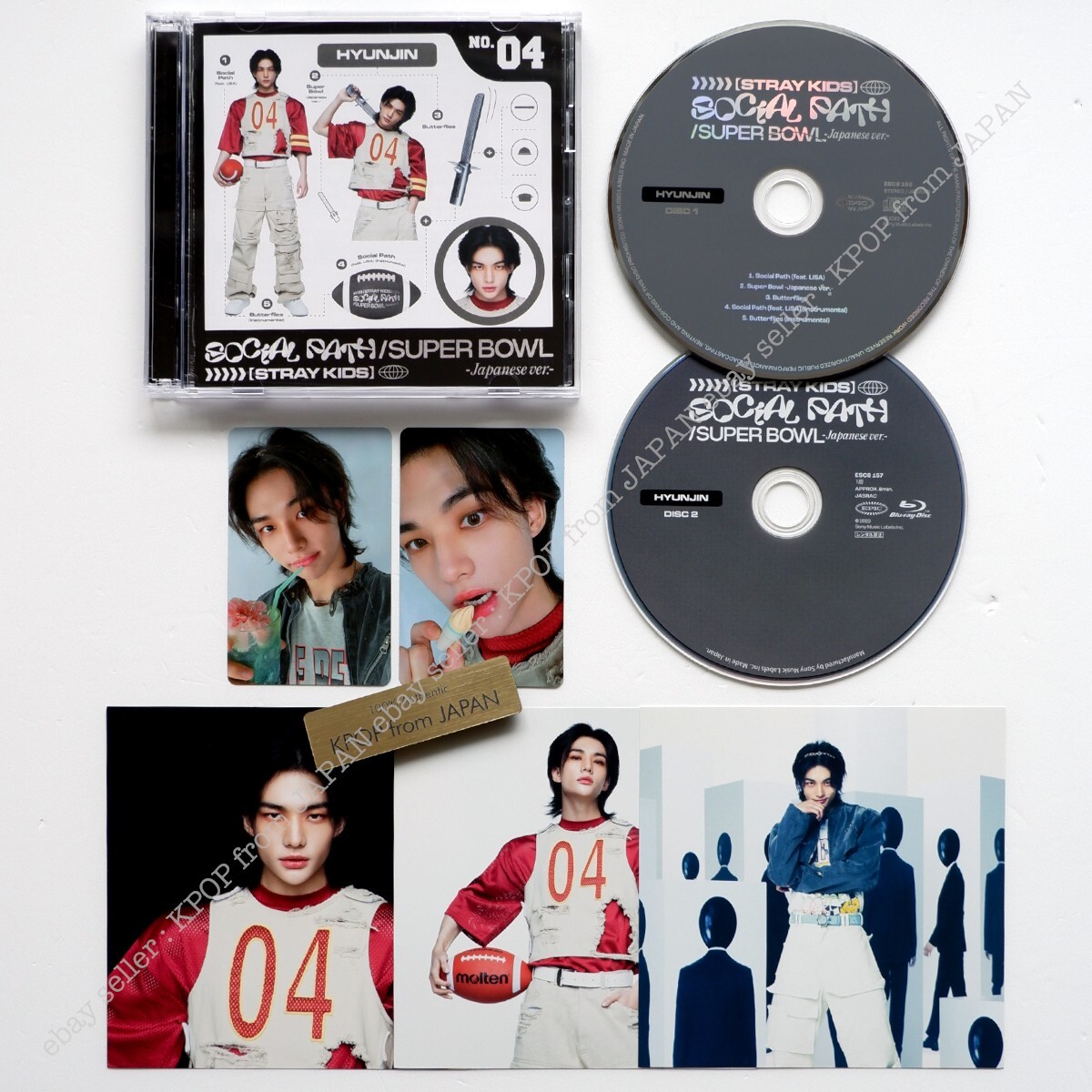 Hyunjin Stray Kids Social Path Solo ver. Complete set CD+DVD+2pcs+